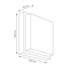 LCD Außenleuchten 046 LED Wandleuchte