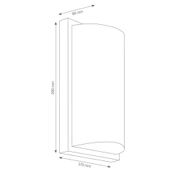 LCD Außenleuchten 039 LED Wandleuchte
