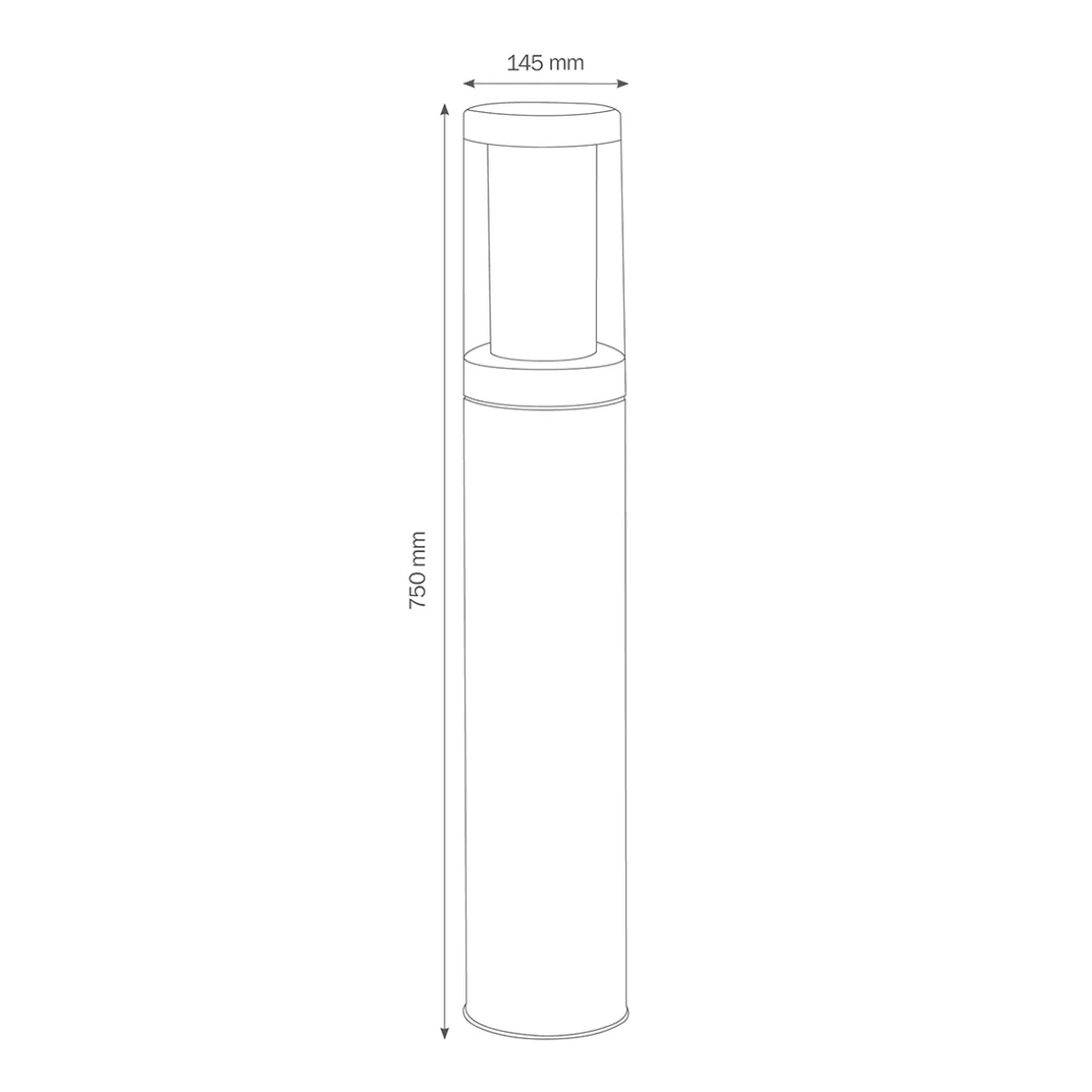 LCD Außenleuchten 1310/1311/1312 Pollerleuchte