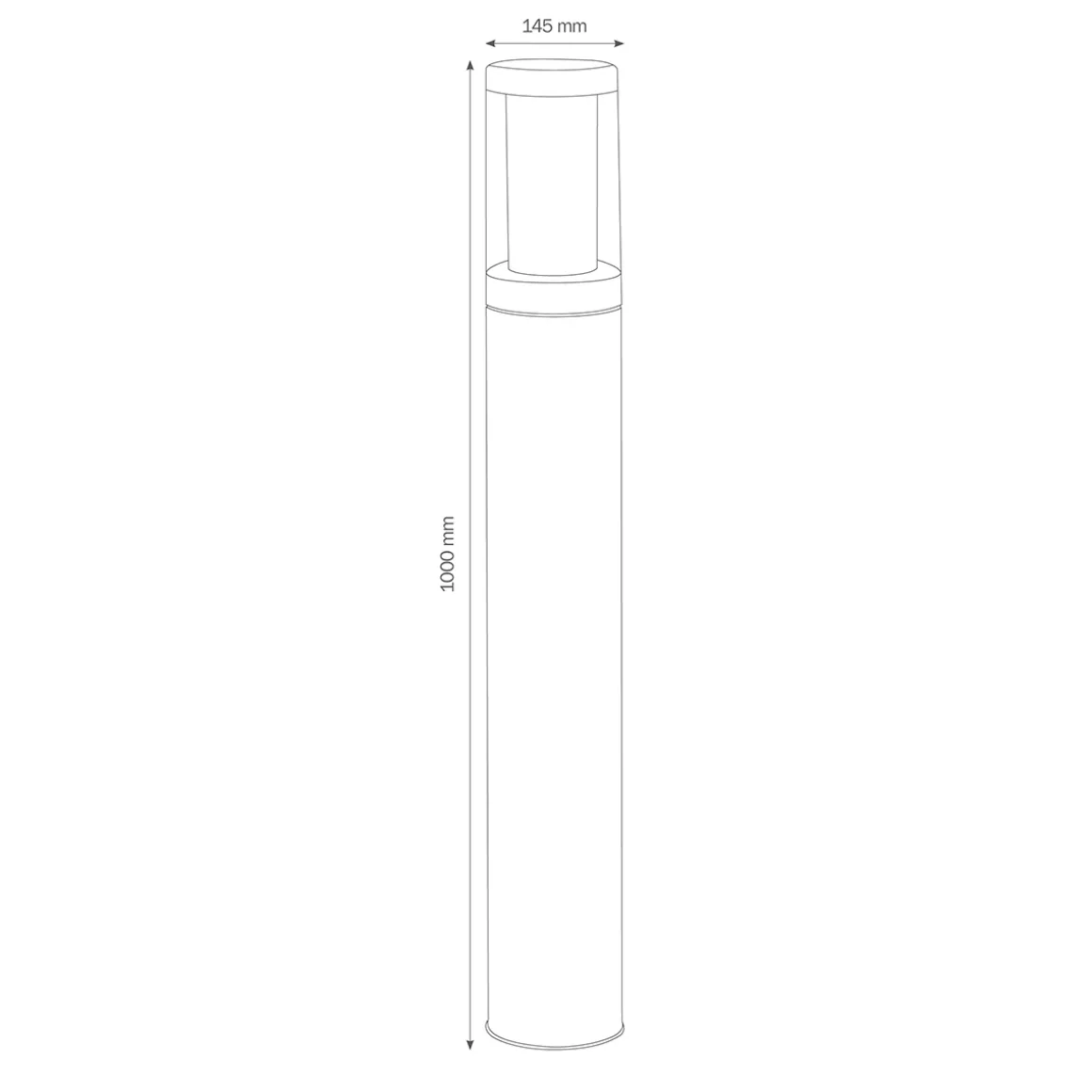 LCD Außenleuchten 1310/1311/1312 Pollerleuchte