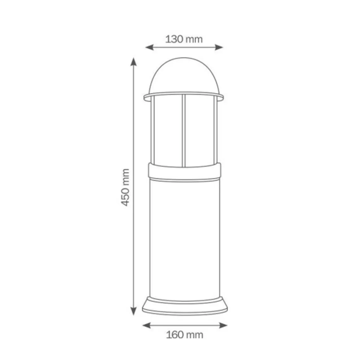 LCD Außenleuchten 1026/1029/1032 Sockelleuchte