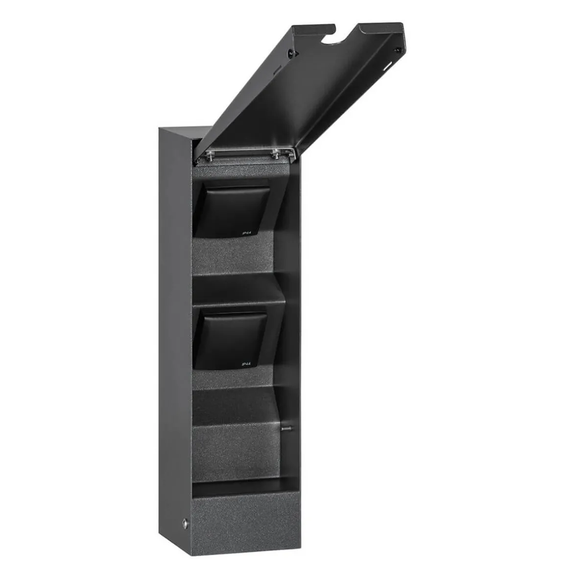 LCD Außenleuchten 022 Steckdosensäule mit Klappe