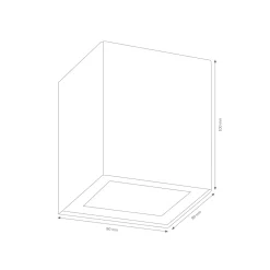 LCD Außenleuchten 5003/5004 Up & Down Wandleuchte, B-Ware