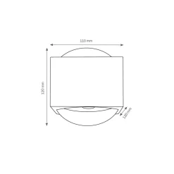 LCD Außenleuchten 5085 Up & Down LED Wandleuchte