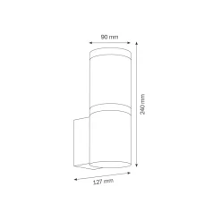 LCD Außenleuchten 5058 Wandleuchte