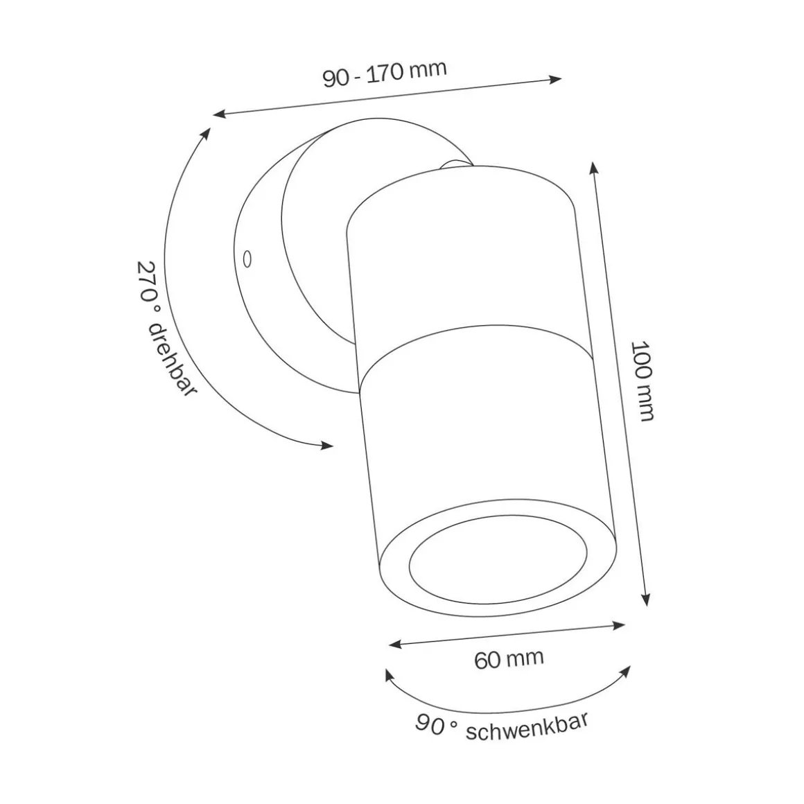 LCD Außenleuchten 5122 Wandleuchte