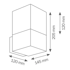 LCD Außenleuchten 028/029 Wandleuchte