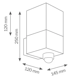 LCD Außenleuchten 028/029 Wandleuchte