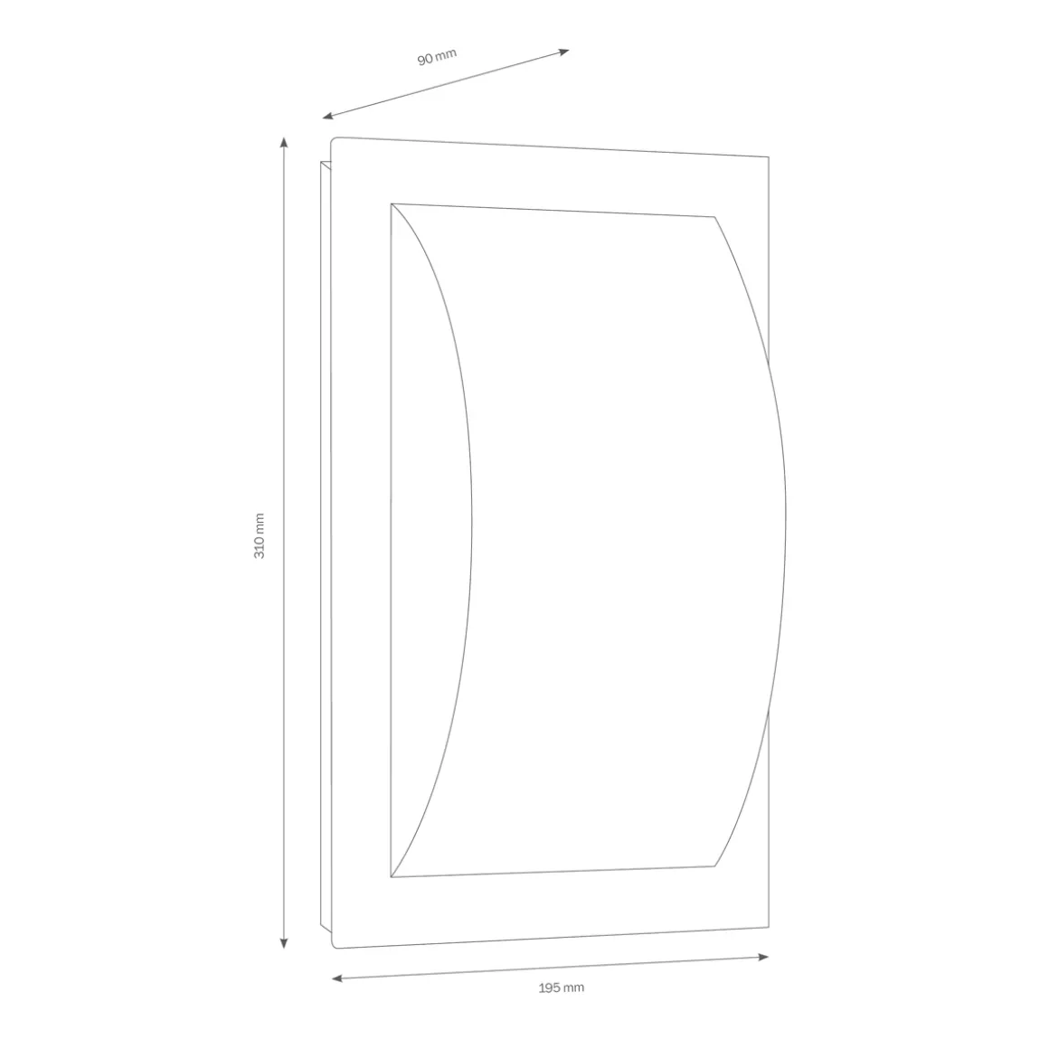 LCD Außenleuchten 050/051 Wandleuchte LED
