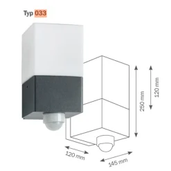 LCD Außenleuchten 032/033 Wandleuchte