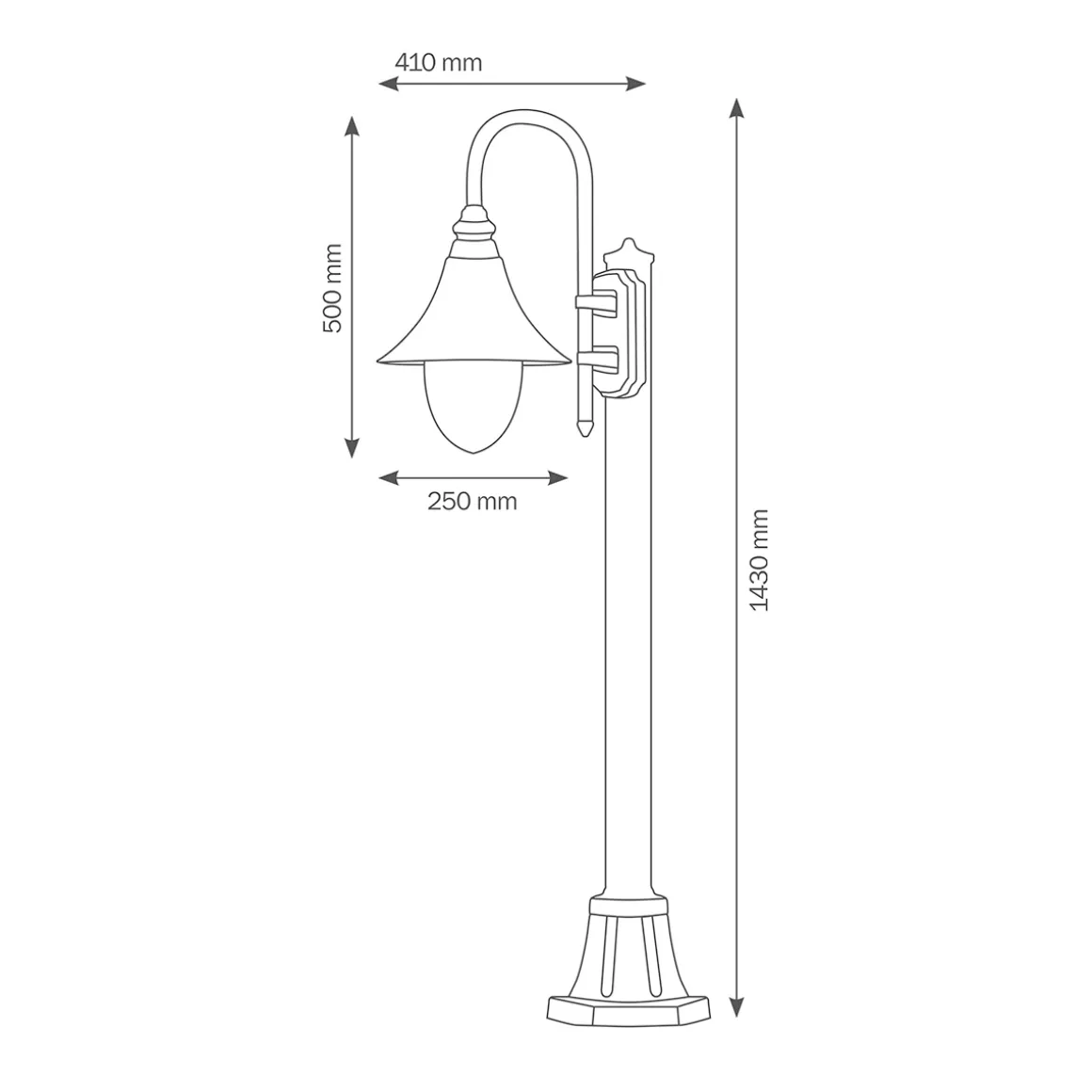LCD Außenleuchten 1076/1080 Wegeleuchte
