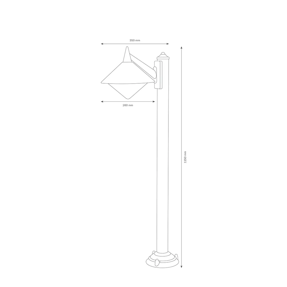 LCD Außenleuchten 1211/1221 Wegeleuchte