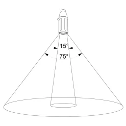 less 'n' more Zeus LED Wand- / Deckenleuchte, mit Tastdimmer, Flexwelle: lang