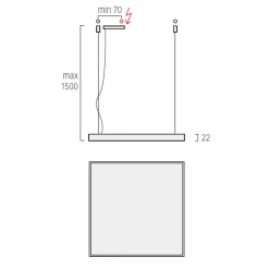 Lightnet Cubic-P2 Superflat Pendelleuchte