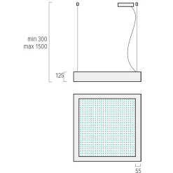 Lightnet Matric Ready Square Acoustic-R4 Pendelleuchte
