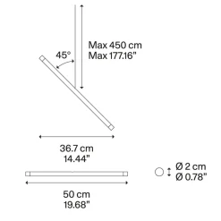 Lodes A-Tube Nano Duo LED Pendelleuchte, 1-flg.