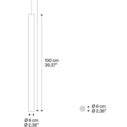 Lodes A-Tube Pendelleuchte, 3-flg.