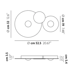 Lodes Bugia Double LED Deckenleuchte