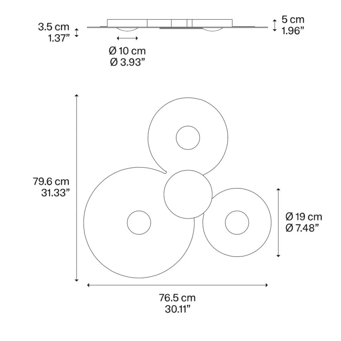Lodes Bugia Mega LED Deckenleuchte