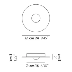 Lodes Bugia Single LED Deckenleuchte
