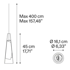 Lodes Cono di Luce LED Pendelleuchte