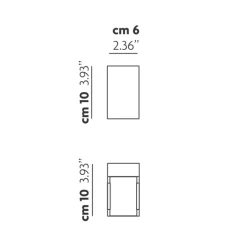 Lodes Laser 10 x 6 LED Wandleuchte, Auslaufmodell