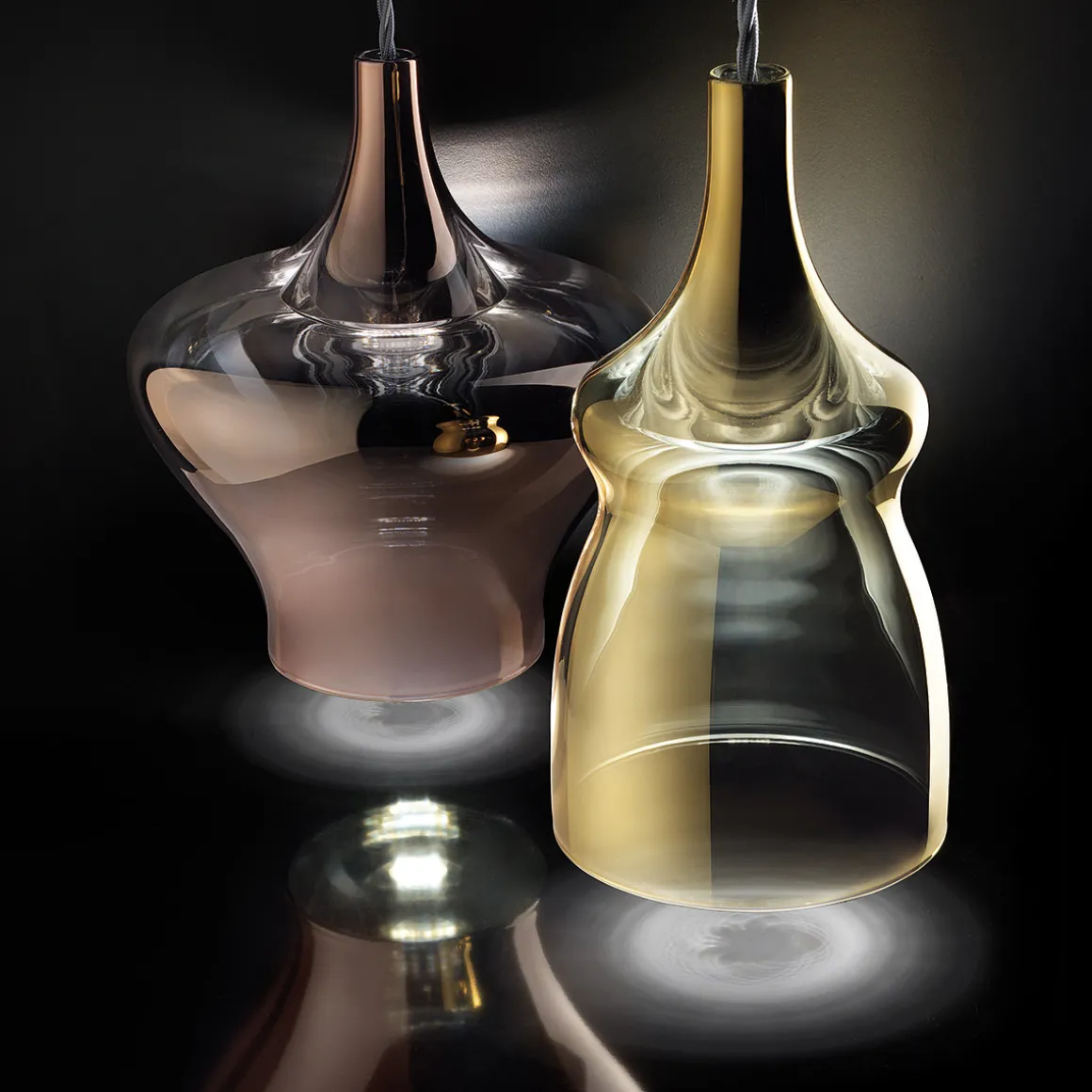 Lodes Nostalgia Glas Medium LED Pendelleuchte 1-flg.