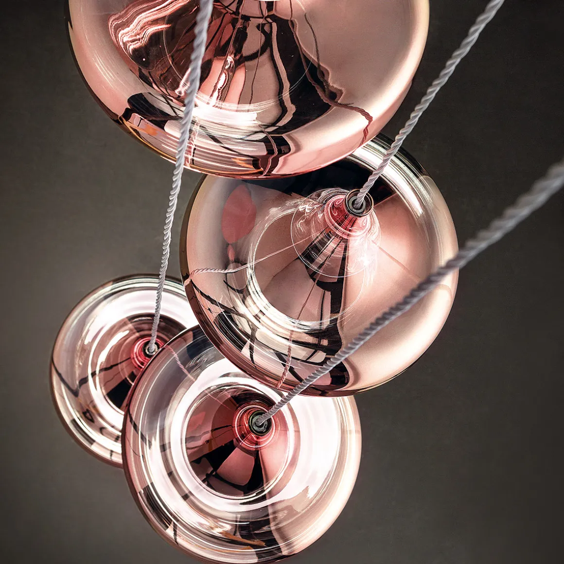 Lodes Nostalgia Glas Medium LED Pendelleuchte 7-flg.