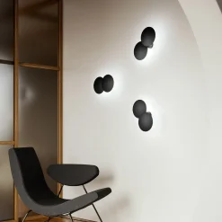 Lodes Puzzle Double Round LED Wand- / Deckenleuchte