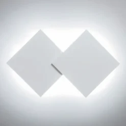 Lodes Puzzle Double Square LED Wand- / Deckenleuchte
