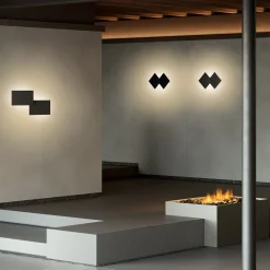 Lodes Puzzle Double Square LED Wand- / Deckenleuchte