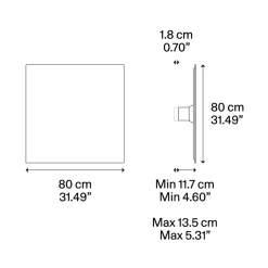 Lodes Puzzle Mega Square Large LED Wand- / Deckenleuchte