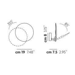 Lodes Puzzle Single Round LED Wandleuchte