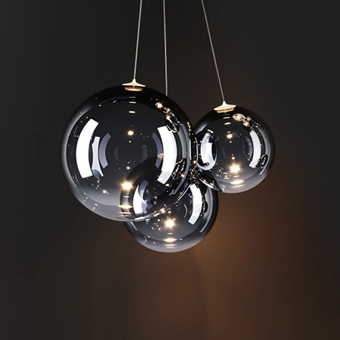 Lodes Random LED Pendelleuchte, 3-flg.