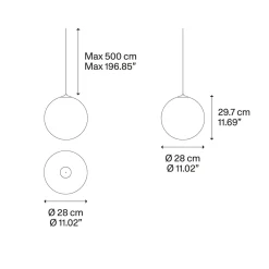 Lodes Random Solo 28 LED Pendelleuchte