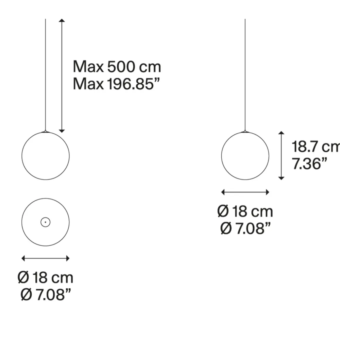 Lodes Random Solo 18 LED Pendelleuchte