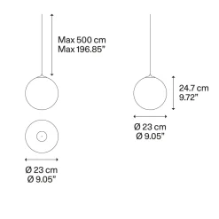 Lodes Random Solo 23 LED Pendelleuchte