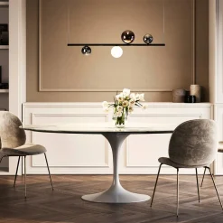 Lodes Random Stick Short LED Pendelleuchte, 4-flg.