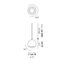Lodes Spider Pendelleuchte, 14-flg.