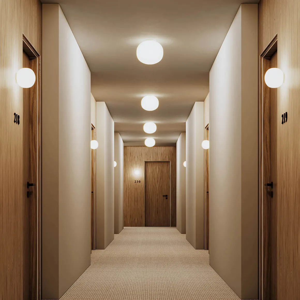 Lodes Volum Wand- / Deckenleuchte