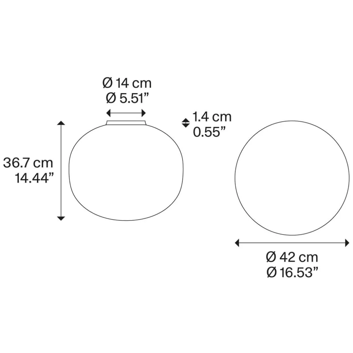 Lodes Volum Wand- / Deckenleuchte