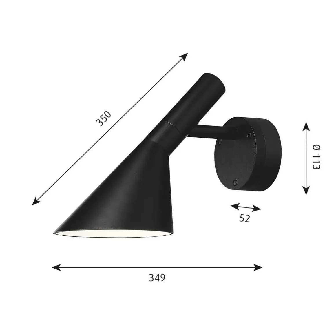 Louis Poulsen AJ 50 LED Wandleuchte