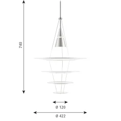 Louis Poulsen Enigma 425 Pendelleuchte