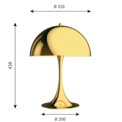 Louis Poulsen Panthella 320 Tischleuchte, 1. Generation