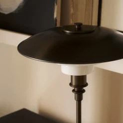 Louis Poulsen PH 3/2 Aged Brass Opal Tischleuchte