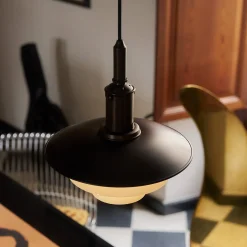 Louis Poulsen PH 3/3 Aged Brass Opal Pendelleuchte