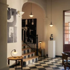 Louis Poulsen PH 3/3 Aged Brass Opal Pendelleuchte