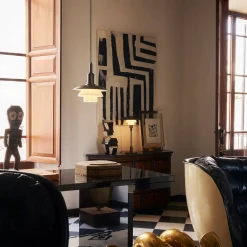 Louis Poulsen PH 3/3 Aged Brass Opal Pendelleuchte