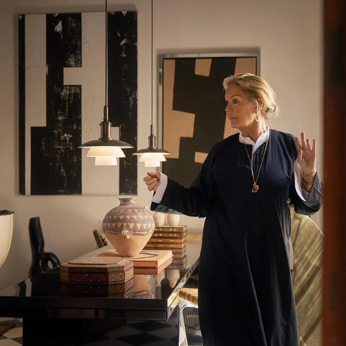 Louis Poulsen PH 3/3 Aged Brass Opal Pendelleuchte