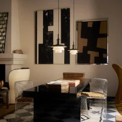 Louis Poulsen PH 3/3 Aged Brass Opal Pendelleuchte